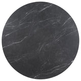 main view of Camden black round dining set
