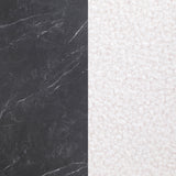 top angle showing faux marble texture
