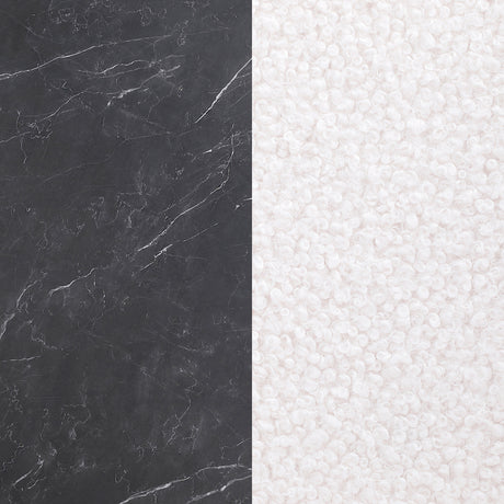 top angle showing faux marble texture