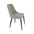 Cosmo Off-White Upholstered Curved Back Side Chairs set of 2 front view