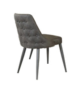 Cosmo dining chairs arranged to show curved back design