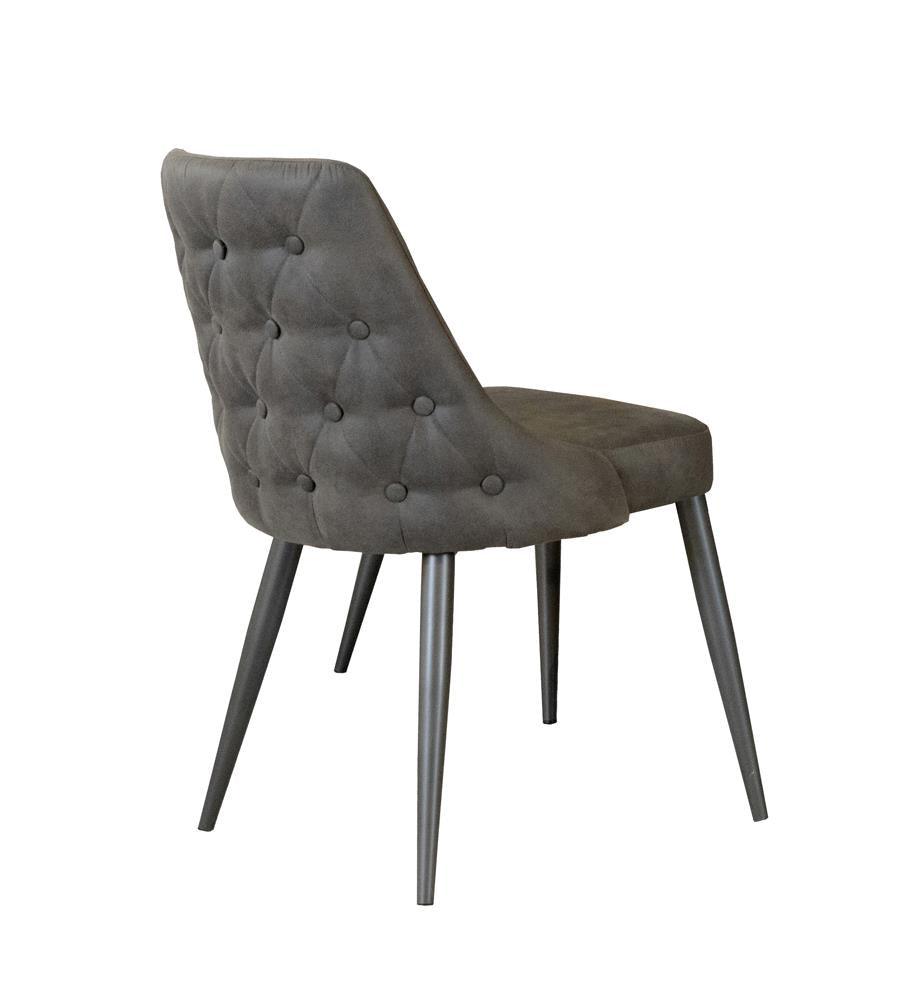 Cosmo dining chairs arranged to show curved back design