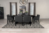 Room view showcasing Catherine Black Rectangular Dining Room Set in styled dining space