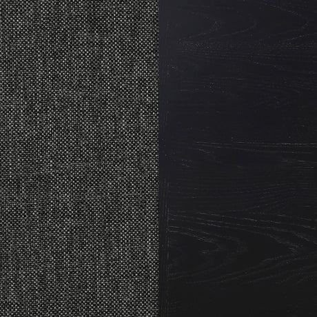 Close-up of black finish on table edge of Catherine Dining Set