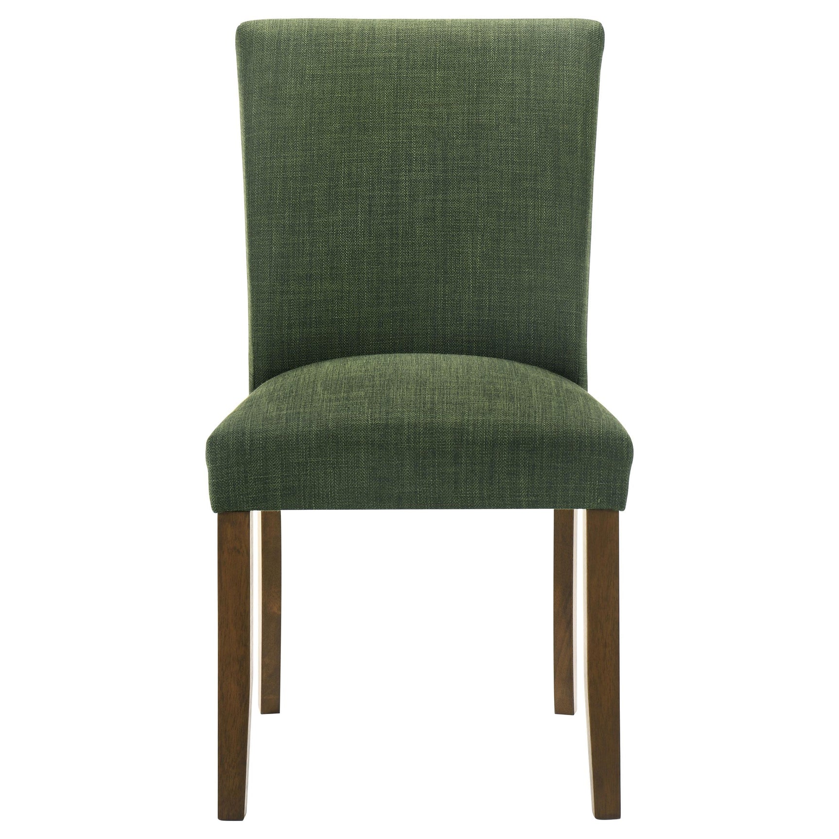 Set of two Cantley green upholstered side chairs