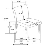 Cantley side chair green upholstery angle