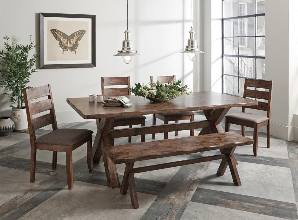 Alston dining chairs paired by dining table in dining room setting