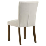 Brown finish hardwood legs of Cantley dining chair