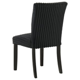 Dermott dining side chair viewed from above showing seat cushion