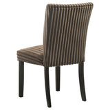 Dining chair set arranged around table