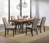 Spring Taupe Rectangular Dining Set room view