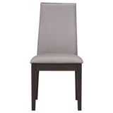 Spring Taupe Rectangular Dining Set main frontal view