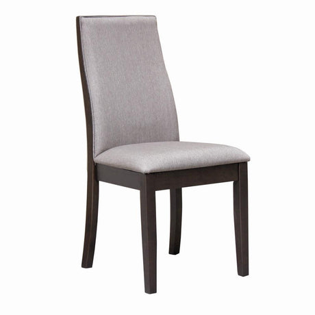 Spring Creek Upholstered Dining Chairs Grey Set of 2 front view
