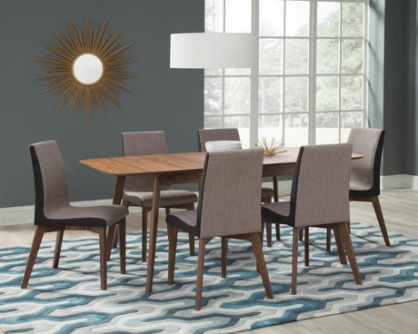 Redbridge dining chairs paired with wooden table in dining room setting