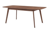 Redbridge Butterfly Leaf Dining Table in Natural Walnut, angled view