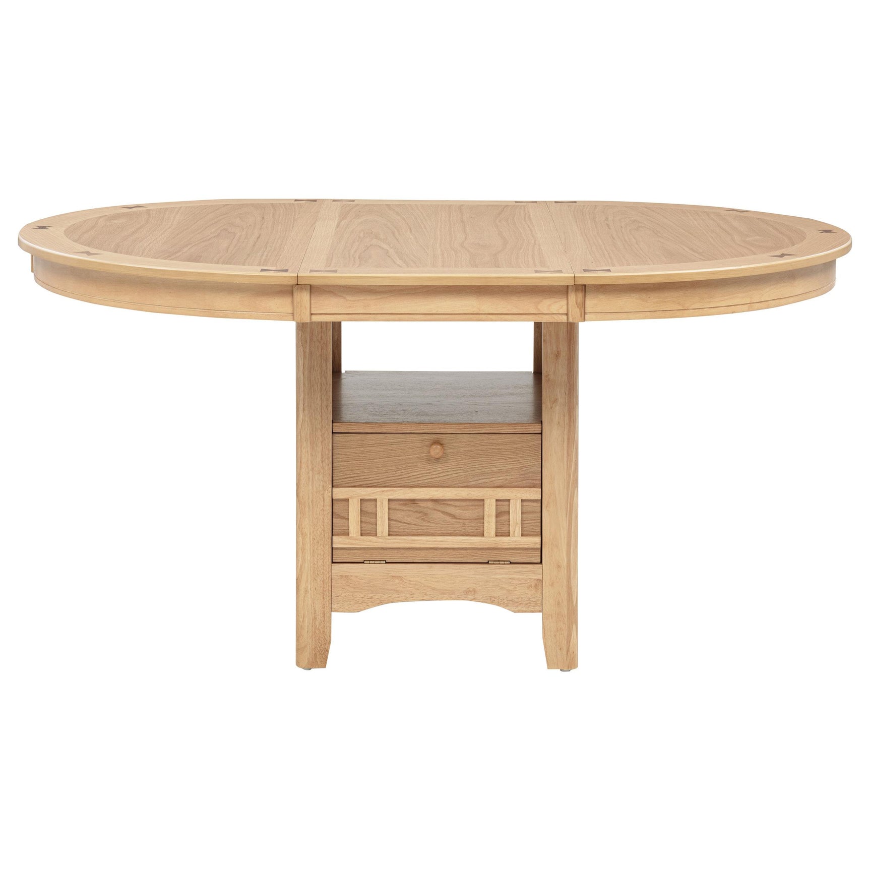 Pedestal base concealed storage compartment