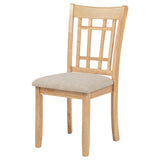Seat cushion in linen fabric on Lavon Chair
