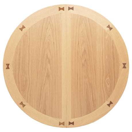 Lavon oval light oak counter height dining table, front angle