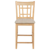 Back view of Lavon dining chair with open lattice back