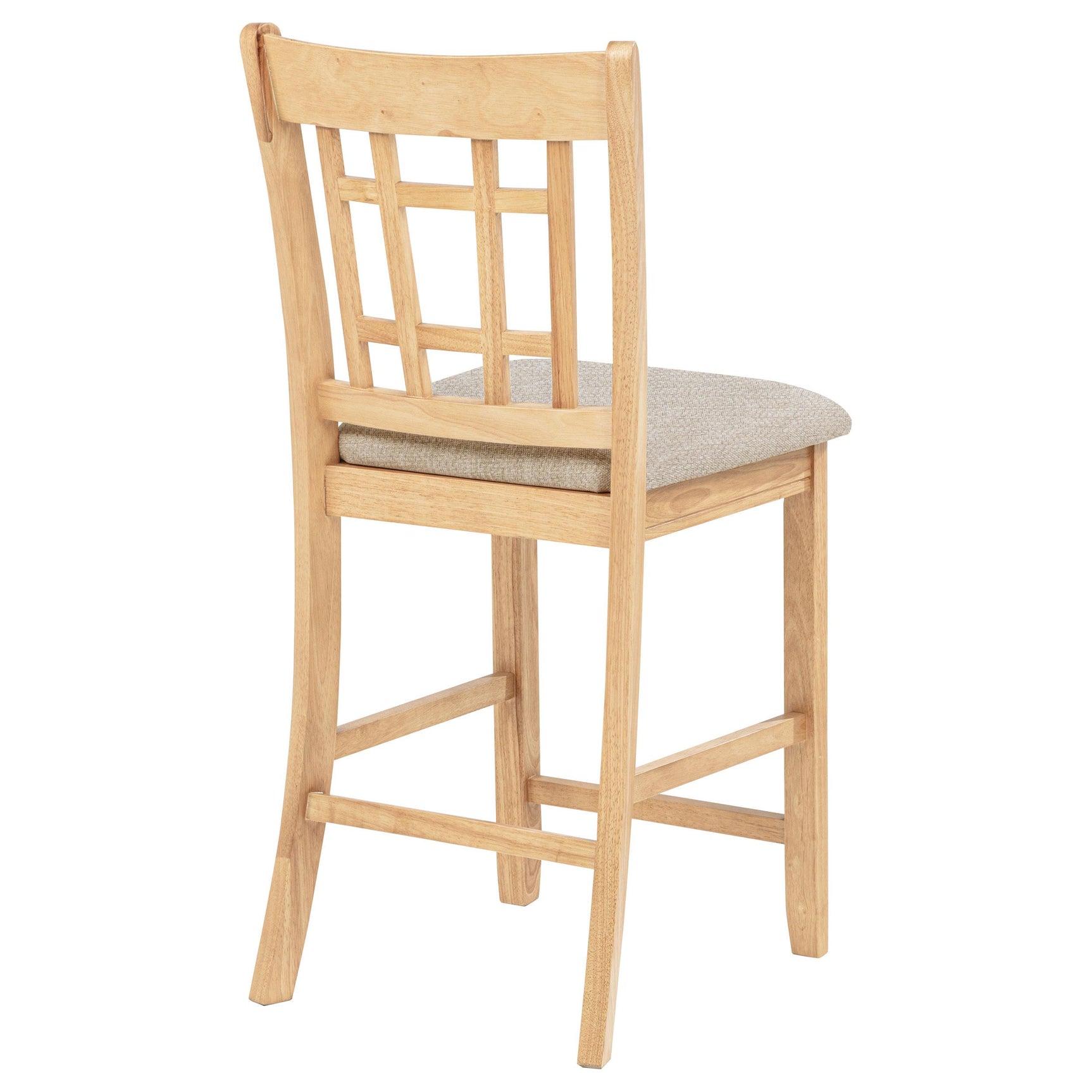 Stylish light oak finish on Lavon chair frame