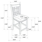 Stamped vendor label on bottom of chair