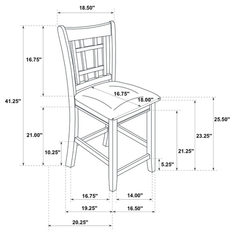 Stamped vendor label on bottom of chair