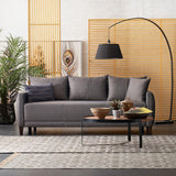 Smart Belzoni Brown/blue 3-Seater Sofa Bed With Storage - Ella Furniture