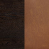 Side view of Tegan dining chair frame and seat cushion
