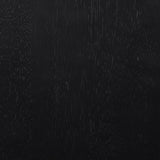Jeffries Windsor black wood dining chair close-up of seat