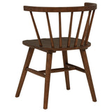 Scooped seat profile of Jeffries Windsor chair