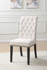 Extension leaf set beside Phelps antique noir table