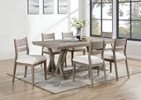 room view of Cornelia Coastal Grey Rectangular Dining Room Set