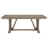 room view of Cornelia Coastal Grey Rectangular Dining Room Set