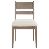 detail view of Cornelia Coastal Grey Rectangular Dining Room Set