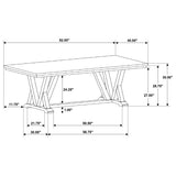 room view of Cornelia Coastal Grey Rectangular Dining Room Set