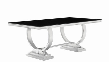 Side view of Antoine rectangular dining table