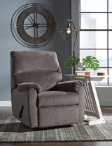 Reclining view from left side of Nerviano Recliner