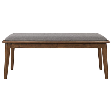 top view of dining table leaf on Alfredo Brown Butterfly Leaf Dining Room Set