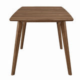 Alfredo Rectangular Dining Table natural walnut side angle