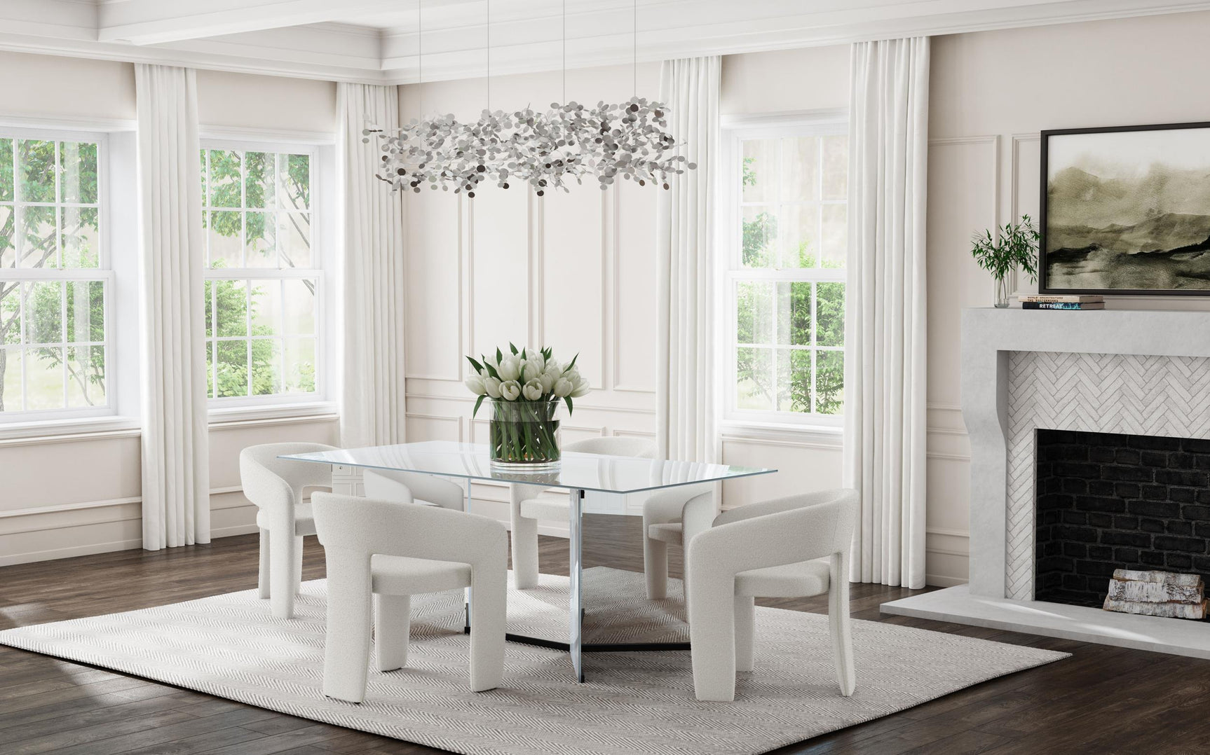 Assembly detail of Emery dining table