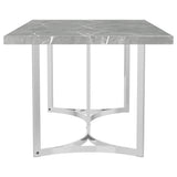 Full view of Sterling 72-inch rectangular dining table in modern dining room