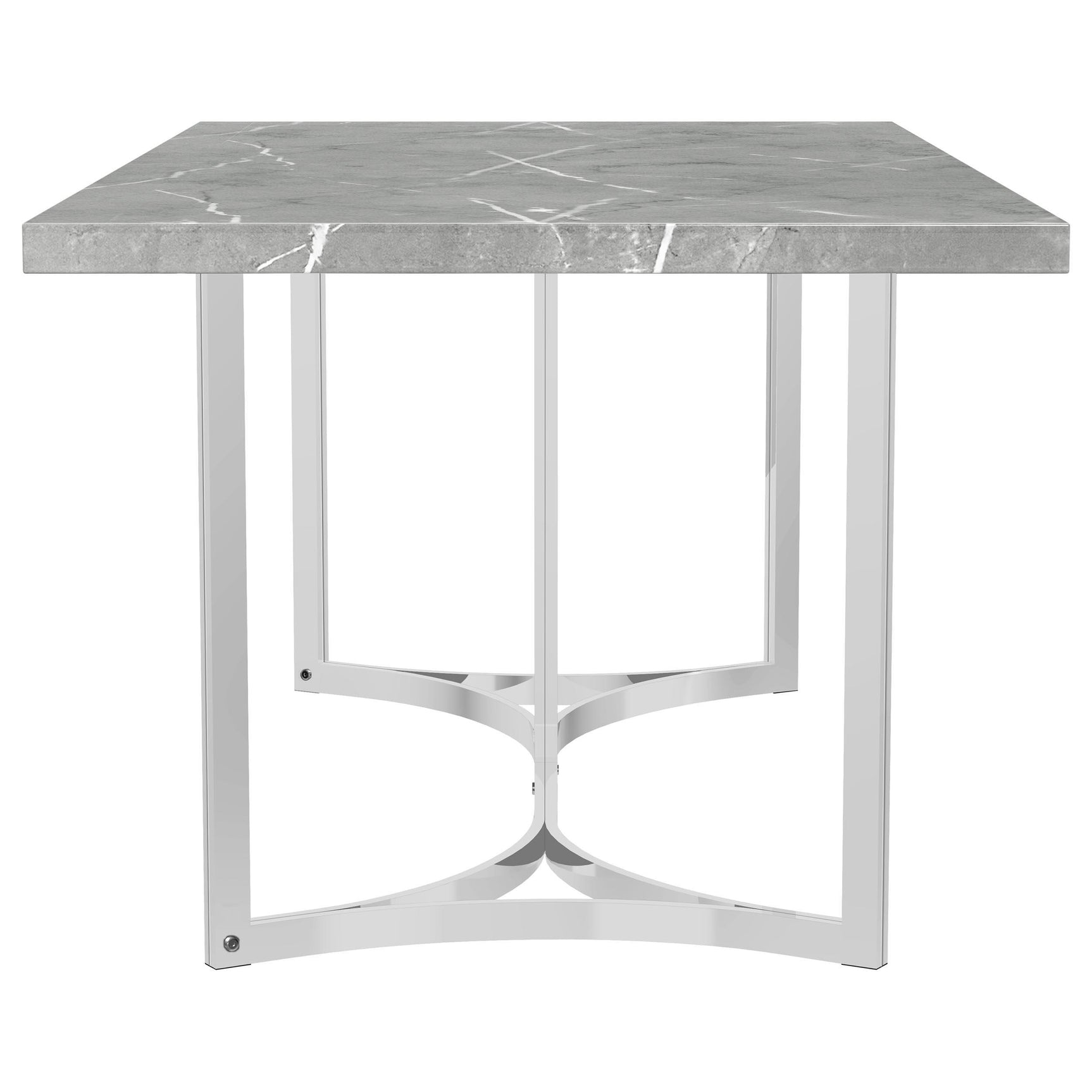 Full view of Sterling 72-inch rectangular dining table in modern dining room