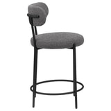 Slim black metal legs of Viola chair