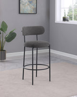 Viola bar stool backrest and ring footrest detail