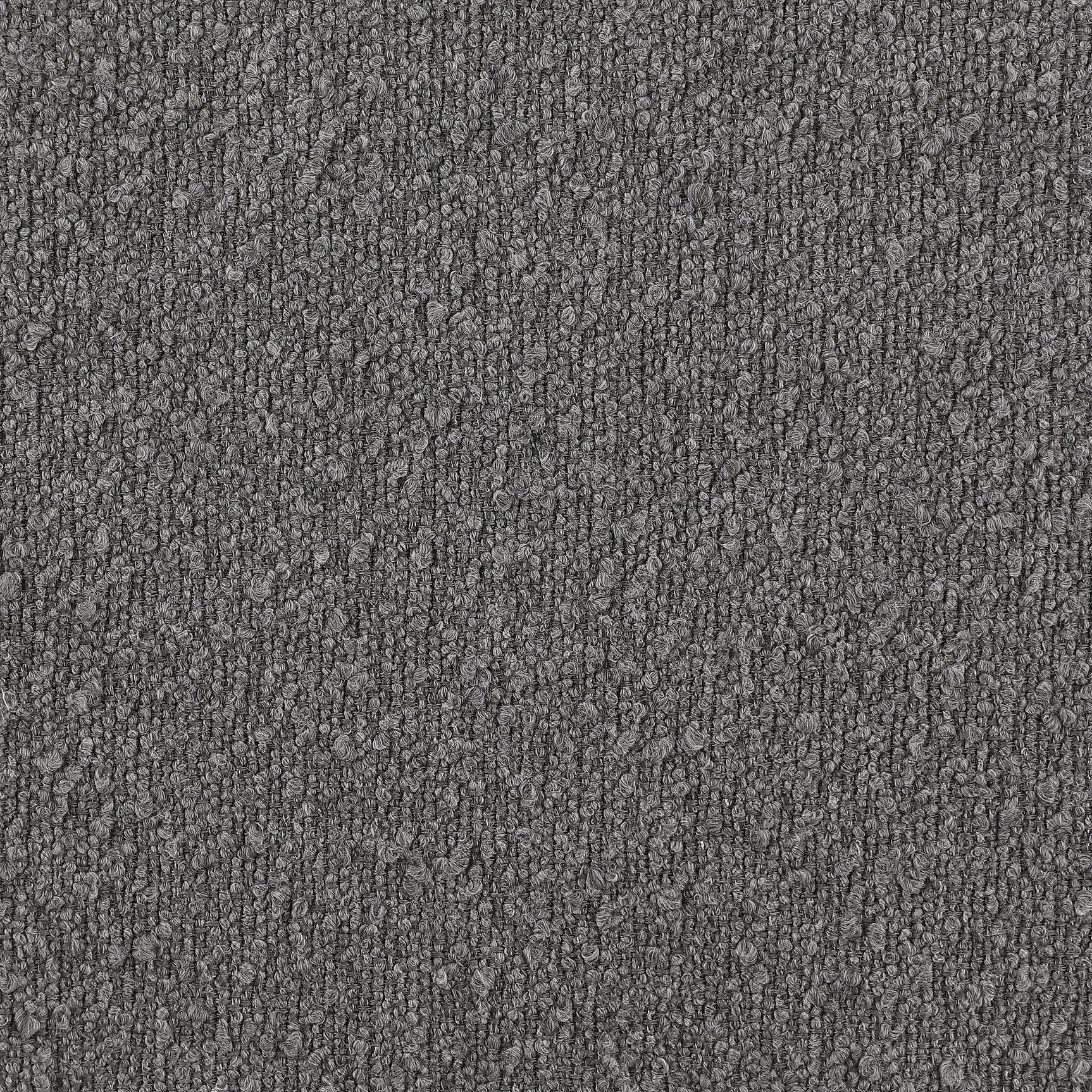 Viola grey boucle upholstered bar stool angled view