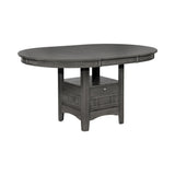 Close-up detail of Lavon dining table base storage unit