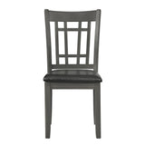 Espresso Finish Asian Hardwood Frame on Lavon Dining Chairs
