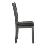 Back view showing windowpane slat design on Lavon Side Chair