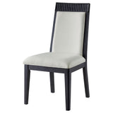 Black hardwood frame construction of Brookmead chair