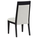 Seating surface and side profile of Brookmead chair